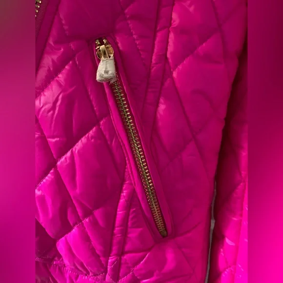 Juicy Couture Moto style hooded faux fur quilted jacket 
Excellent condition - Picture 5 of 7